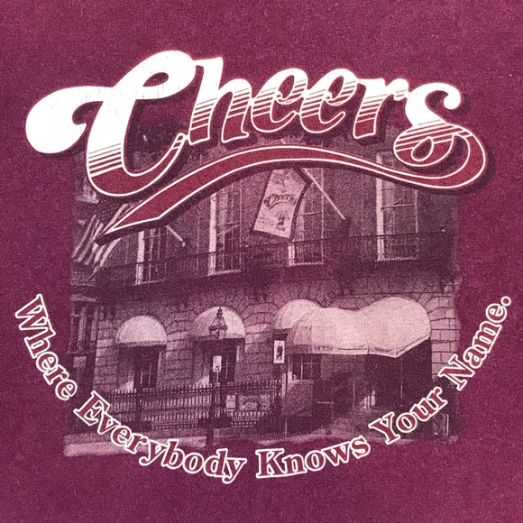 Cheers In Boston Bar Restaurant Popular TV Sitcoms Show Men’s Retro Style Shirt - Picture 3 of 8